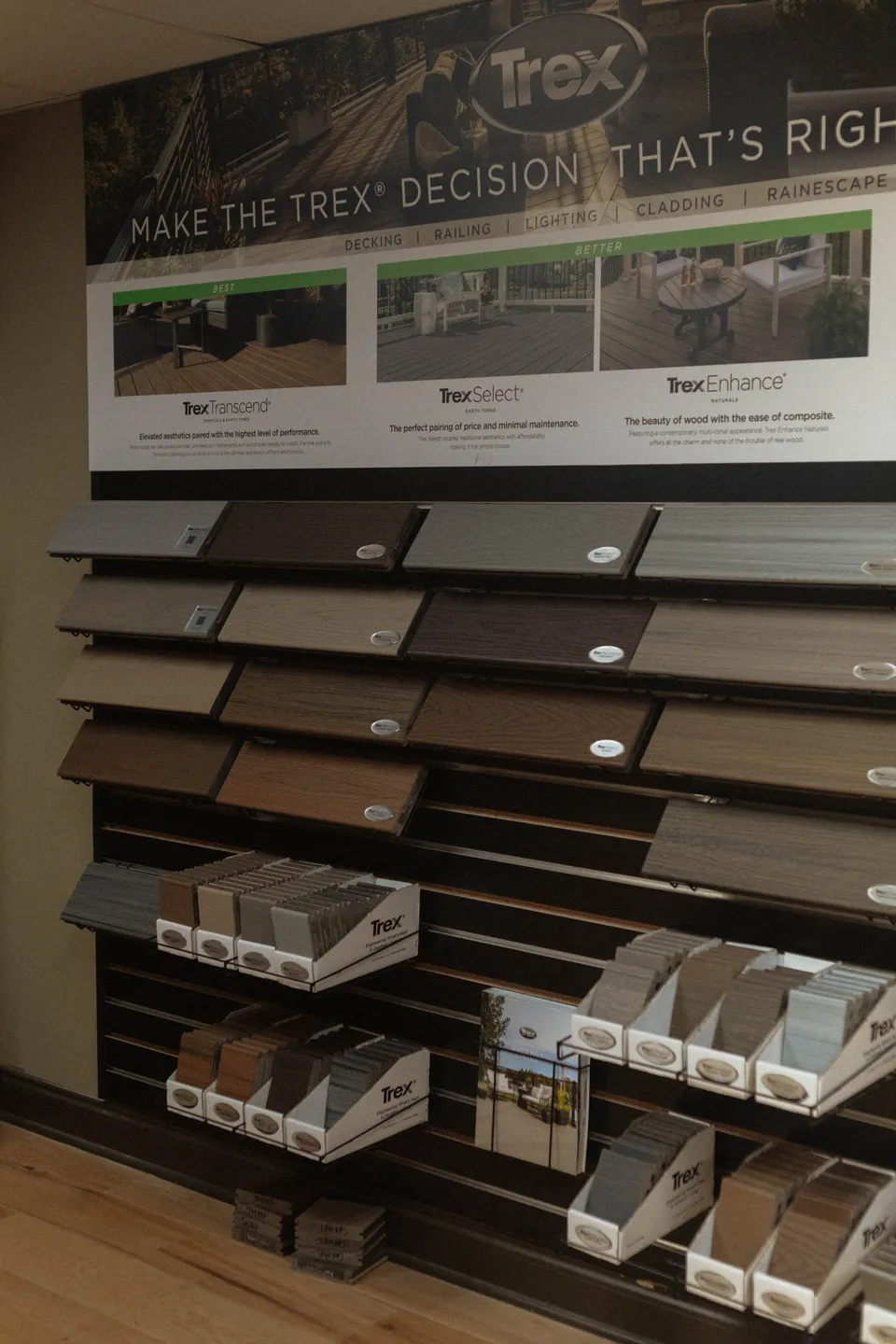 Pre-built wall panels staged in the shop